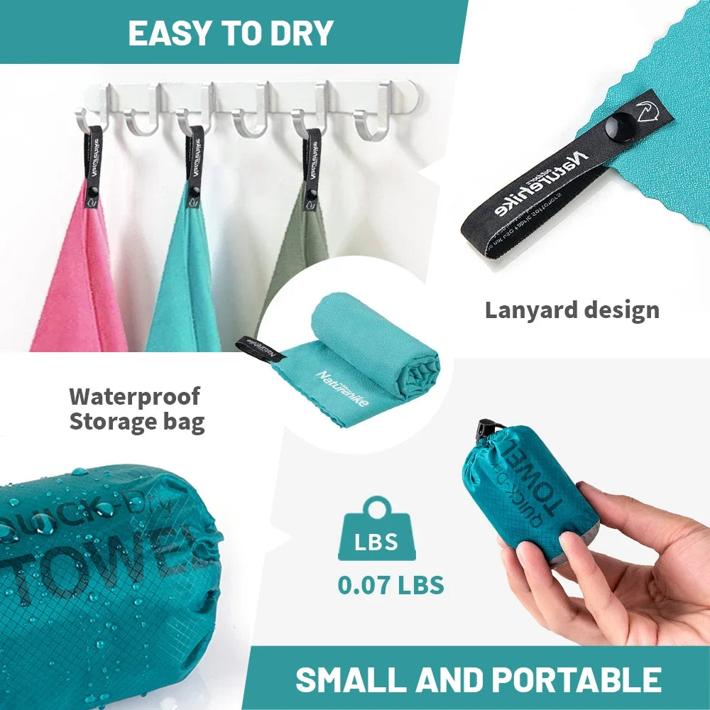 Naturehike MJ01 Microfiber Towel Quick Dry Swimming Towels Beach Towel Workout Gear for Body Swear Travel Gym Sports Bath Towel