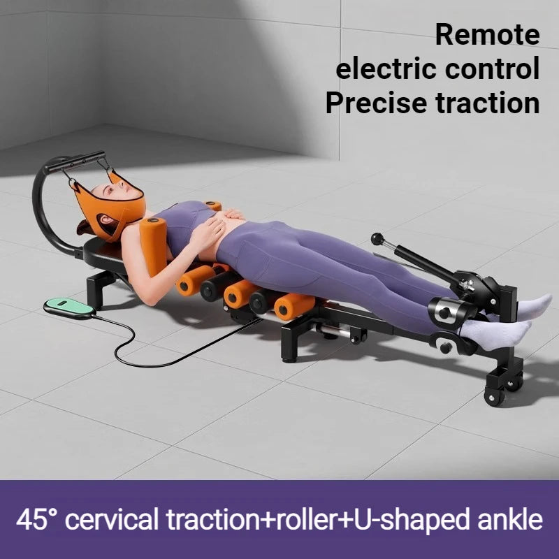 Professional Electric Neck Traction Device Ergonomic Adjustable Widened Silent Neck Stretcher Durable Rehabilitation Supplies