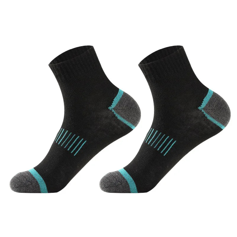 20Pairs High Quality Men's Cotton Socks Set Casual Breathable Sports Winter Black Large Size 38-45