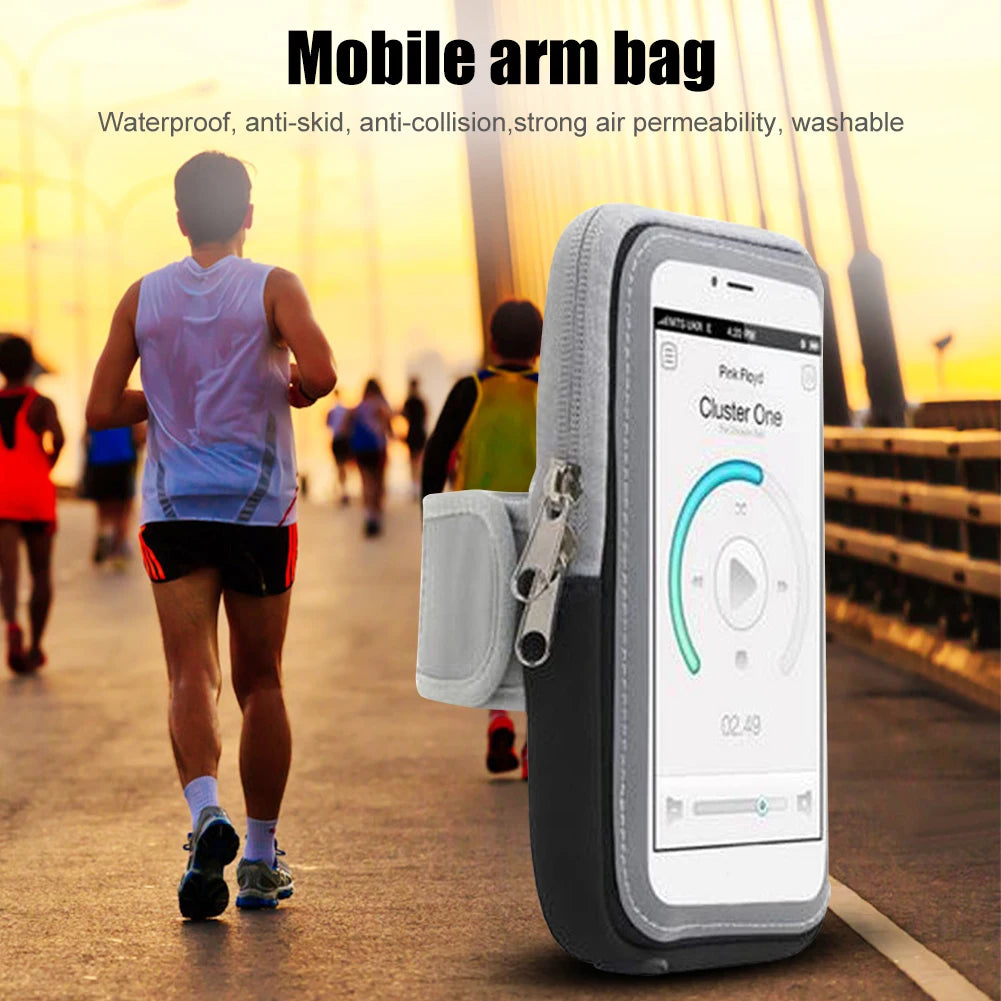 Waterproof Sports Armband Phone Case For IPhone Xiaomi Samsung Huawei Under 6.5