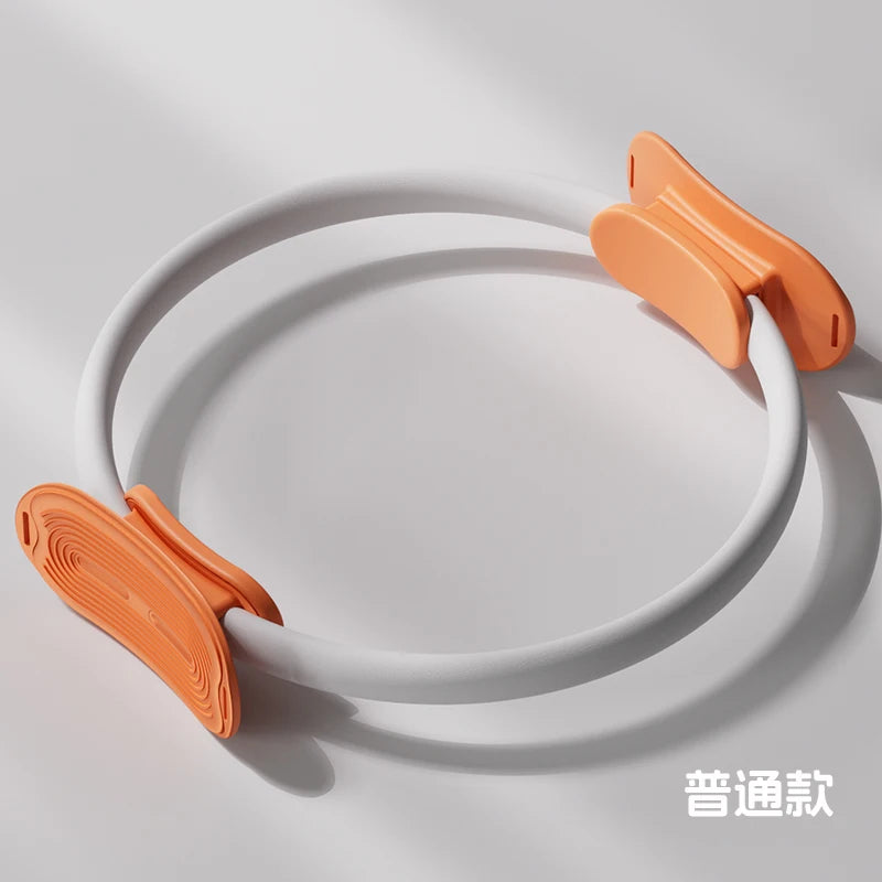 Pilates Ring Fitness Circle - Lightweight & Durable Foam Padded Handles, Flexible Resistance Exercise Equipment for Toning Arms,