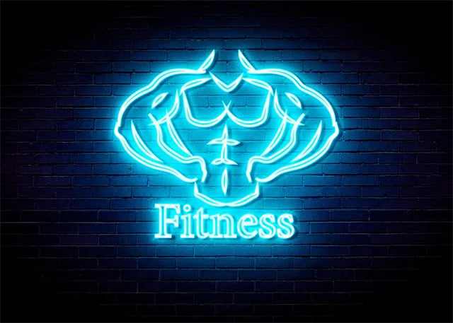 Modern Fitness Body Motivation Neon Design Canvas Posters GYM Body Pop Wall Art Simply Fitness Power Print Art GYM Decor Mural