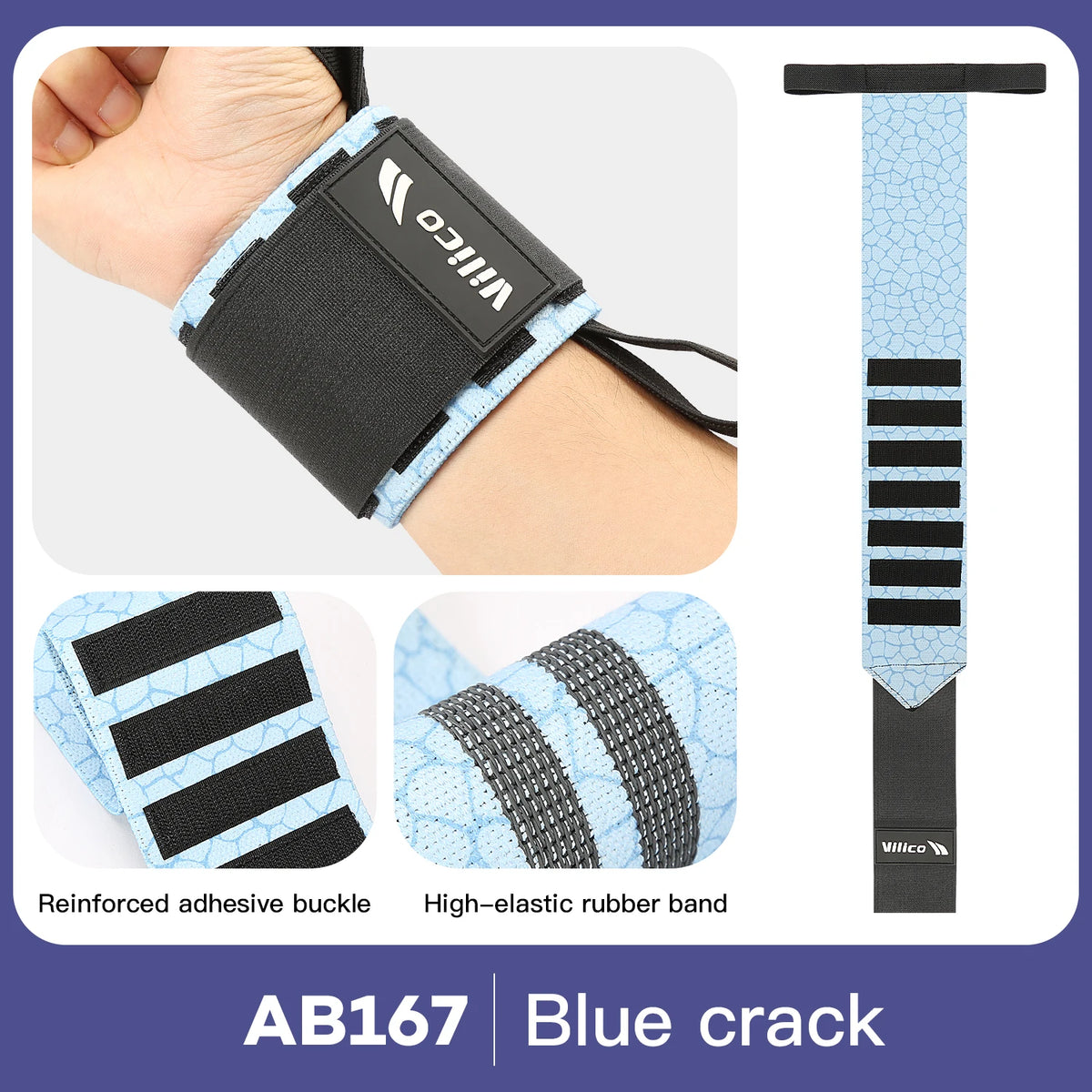 Weight Lifting Wristband Elastic Breathable Wrist Wraps Bandage Gym Fitness Weightlifting Powerlifting Wrist Brace Support Strap