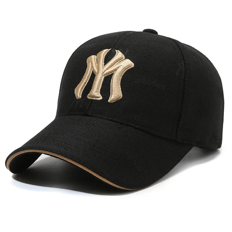 Unisex MY Letter Embroidery Baseball Caps Spring and Autumn Outdoor Adjustable Casual Hats Sunscreen Hat Sports Cap