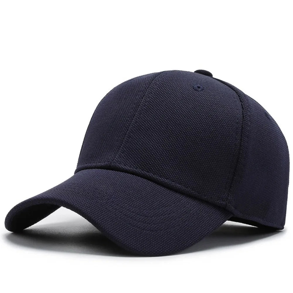 Solid-Color Unisex Breathable Baseball Cap Casual Sunscreen Sun Protection Hat Cotton Versatile Hip Hop Snapback Hat Sports