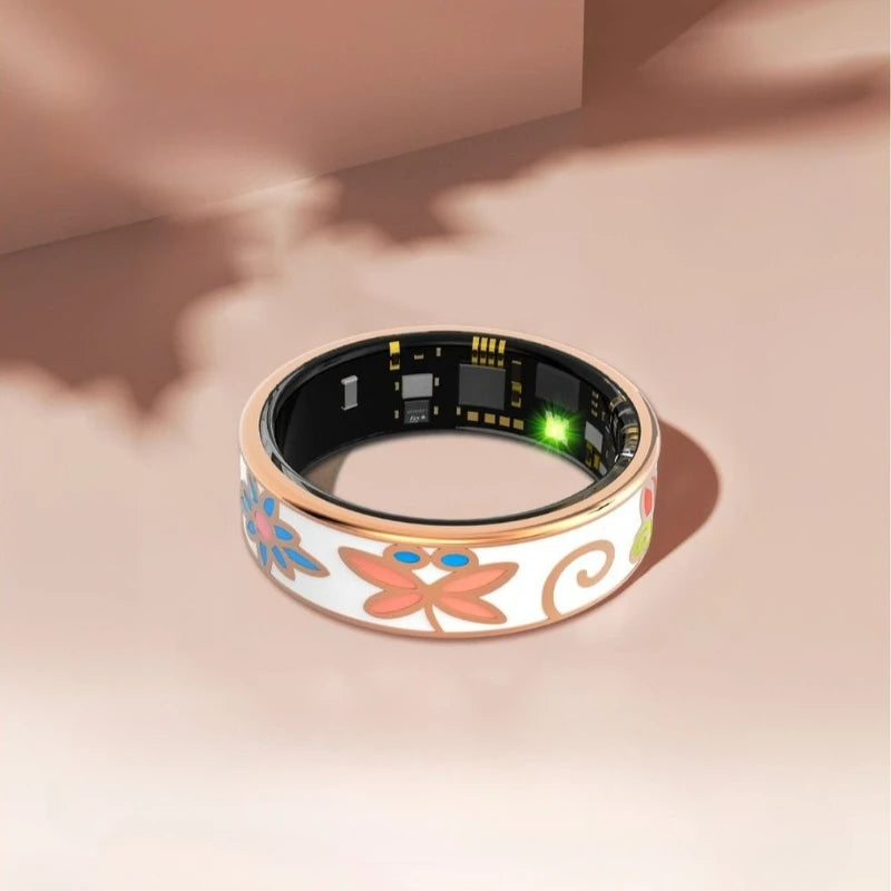 Color Smart Rings Health Monitoring Heart Rate Blood Oxygen Blood Pressure Multifunctional Ring Suitable Android 5.1 IOS 8.0