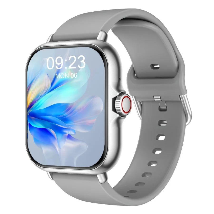 Multifunctional Full Touch Screen Sports Smart Watch,Answer Make Call, Fitness Tracker, Voice Assistant, Alarm Clock, Music Control, Information Alerts, Pedometer, Suitable for Android & IPhone, Unisex, Ideal As A Gift