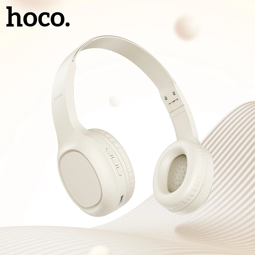 HOCO W46 Wireless Bluetooth Headphone 40MM Speakers Music Earphone For Sports Gaming Foldable Design Portable Over-ear Headset
