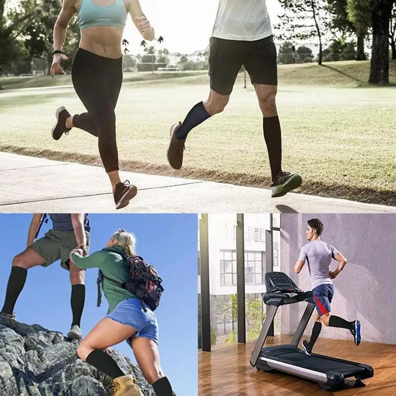 Varicose Compression Socks Blood Circulation Knee Length Elastic Socks Gym Outdoor Marathon Cycling Natural Hiking Sports Sock