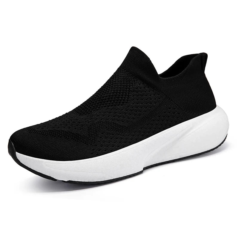 Breathable sports shoes for men and women in summer new mesh walking shoes leisure socks soft-soled comfortable running shoes 45