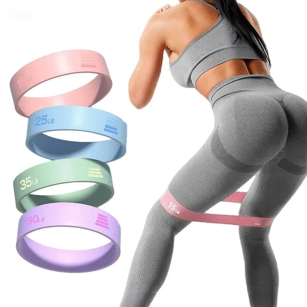 2026 New 15LB-50LB Yoga Elastic Ring Different Level Elastic Yoga Band Stretch Strap Stretch Fitness Bands Home Exercise