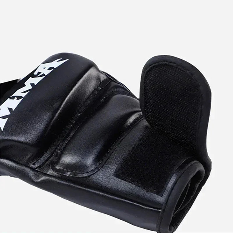 Half Finger Professional Boxing Training Gloves Leather Cushion Adult Sanda Ufc Sparring Knuckl