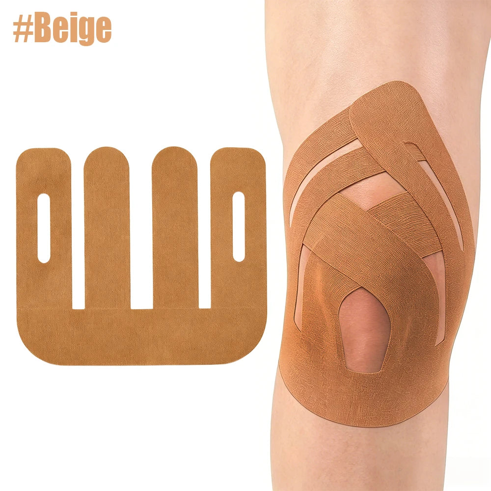 10-50PCS Knee Precut Kinesiology Tape, Elastic Compression Athletic Tape, Knee Brace Tape for Sports Muscle Joint Support