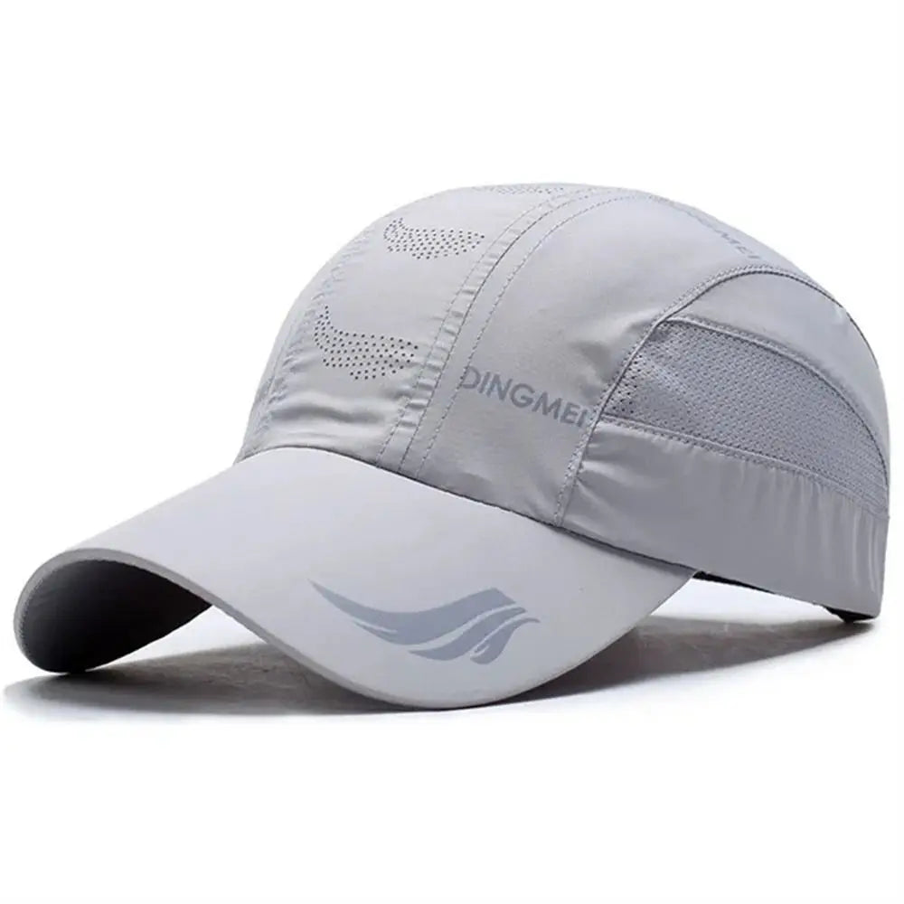 Running Hiking Quick Dry Baseball Cap Sun Protection Breathable Sports Cap Adjustable Casual Snapback Hat Golf Tennis