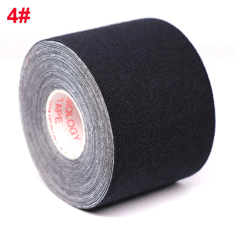 2.5-10cm Sports Kinesio Tape Muscle Kinesiology Elastic Knee Pain Relief Strain Patch Athletic Recovery Stickers Fitness Bandage