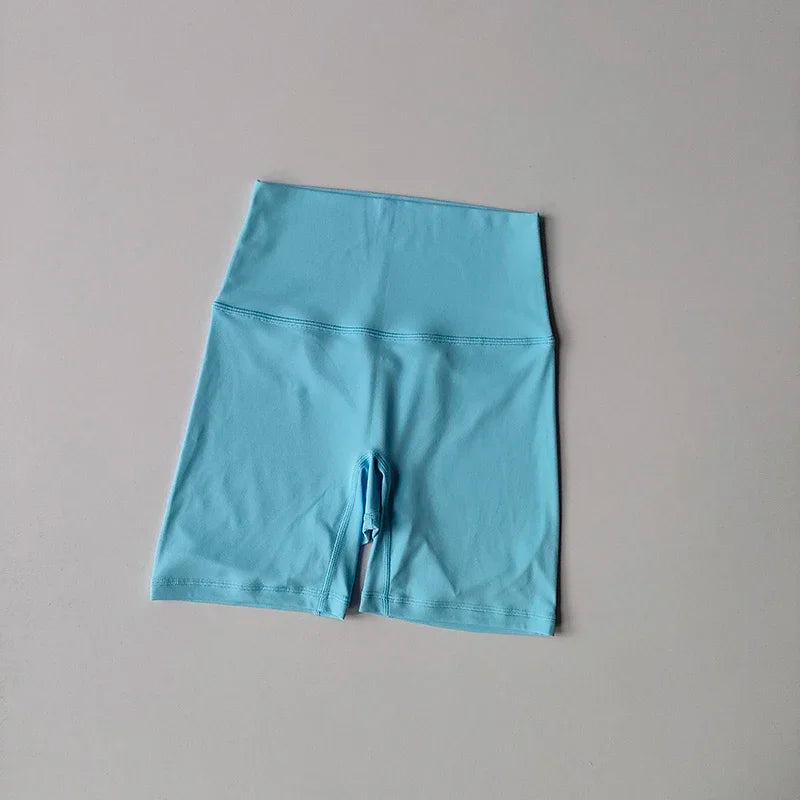 Summer Nude Shorts High Waist Seamless Yoga Shorts Scrunch Bum Gym Shorts Workout Biker Short Stretch Fitness Running Clothing