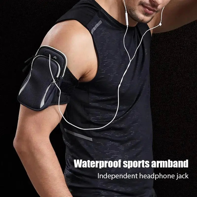 Universal 6.8 inches Running Sport Armband Bag Waterproof Arm Bag Mobile Phone Bag Case Fitness Gym Arm Band For iPhone Samsung