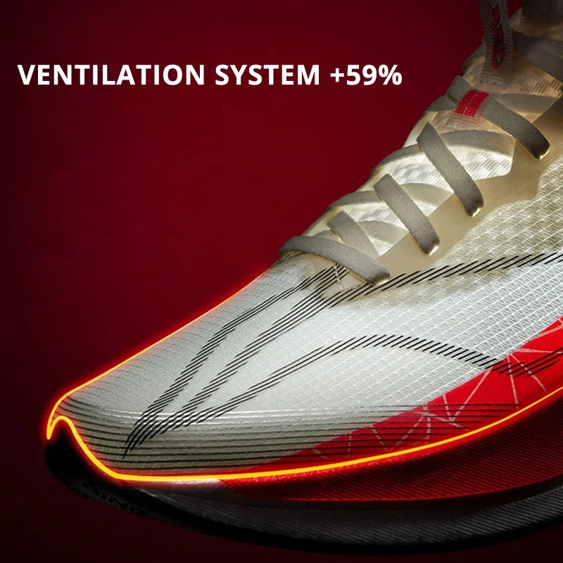 Li-Ning Women's RED HARE 9 PRO Racing Running Shoes BOOM FIBER Reflective Lightweight LiNing Training Sports Shoes ARPW002