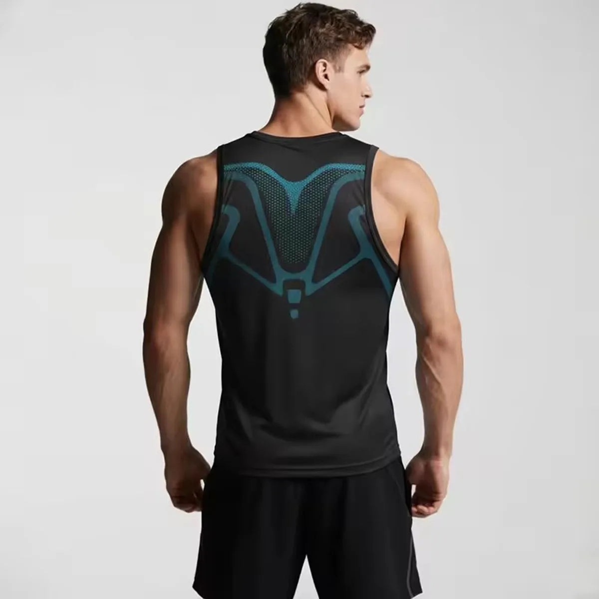 Summer Men Shapewear Ionic Shaping Vest Sleeveless Shirt Tight Compression Shirts Tank Top Body Shaper Breathable Ice Silk Vest