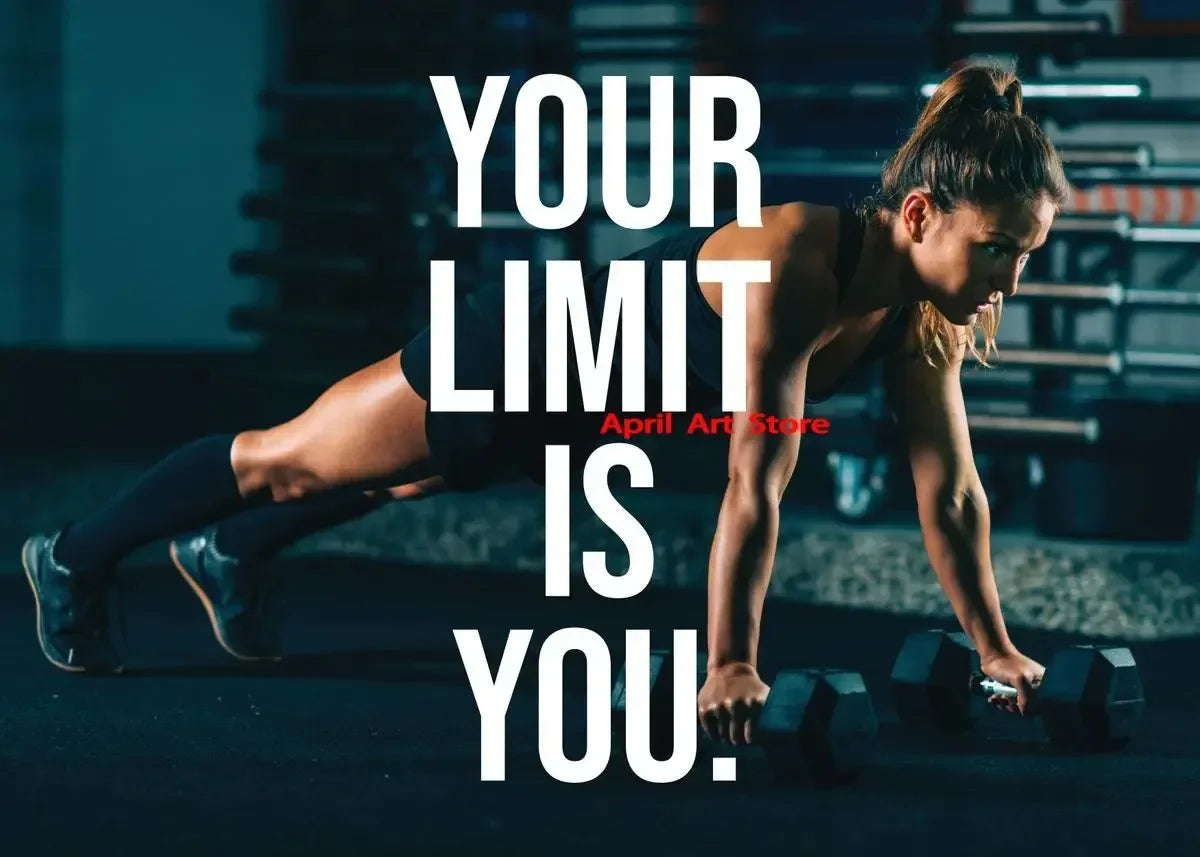 Workout Inspirational Quotes Prints Motivational Fitness Poster Bodybuilding Canvas Painting Wall Art Picture for Gym Home Decor