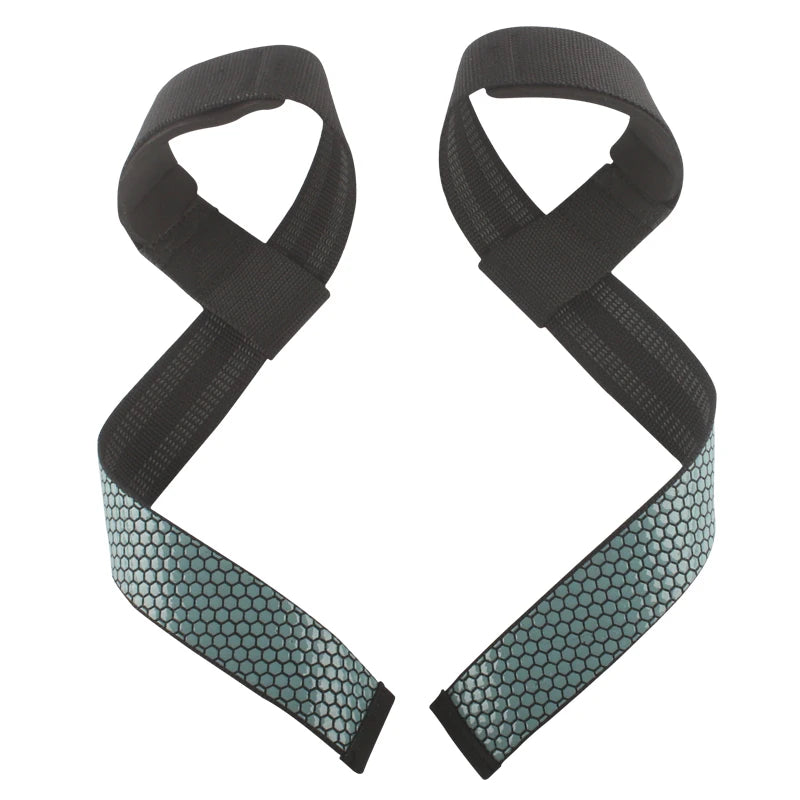 Silica Gel Non-Slip Lifting Straps for Weightlifting, Gym Non-Slip Powerlifting Straps, Strength Training Belts