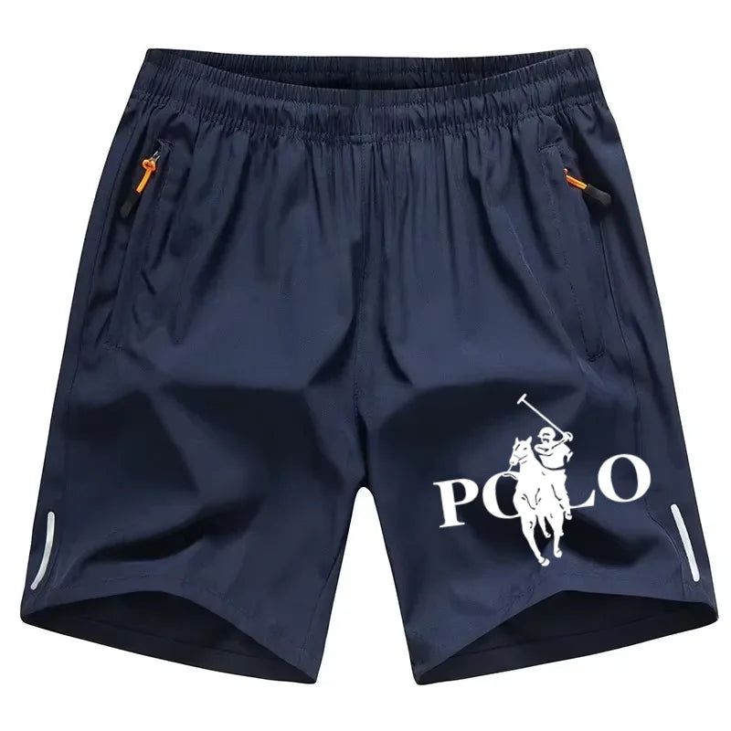 Summer men's shorts ice silk running gym sports shorts quick drying breathable beach shorts fitness slow running cool casual spo