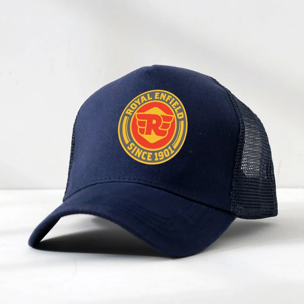 Royal Enfields Since 1901 Unisex Baseball Cap man Motorcycle Hat Outdoor Workouts Sun Cap Adjustable visor Mesh Breathable hats
