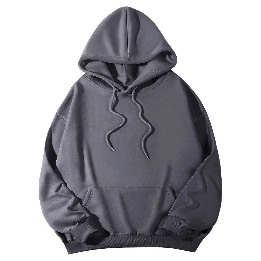 Women's Hoodies Pullover Spring Autumn Casual Hoodie 2026 Sweatshirts Solid Color Hoodies Oversize Black Sweatshirt Women Top