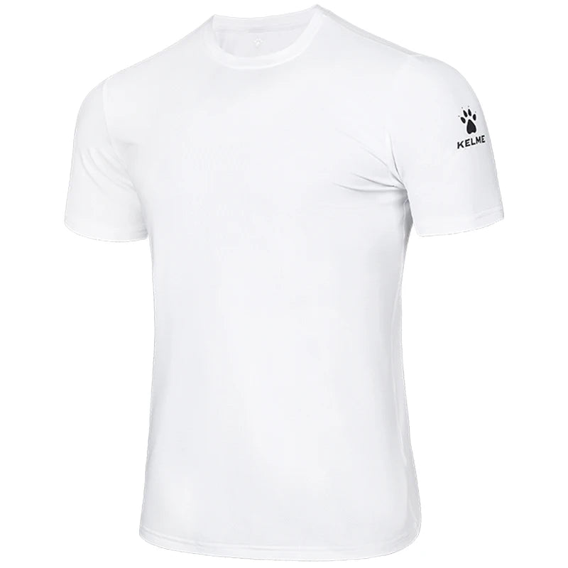 KELME Man T-shirt Running Trainning Exercise Sports Tights Round Neck Ice Silk Breathable Fitness Quick-Dry Shirts 8151TX1002