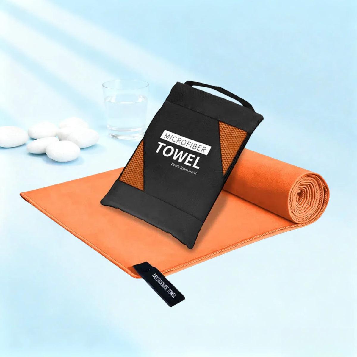 Microfiber Quick-Dry Lightweight Sandproof Towel Portable Compact for Swim Yoga Gym Beach Travel Sports Supplies