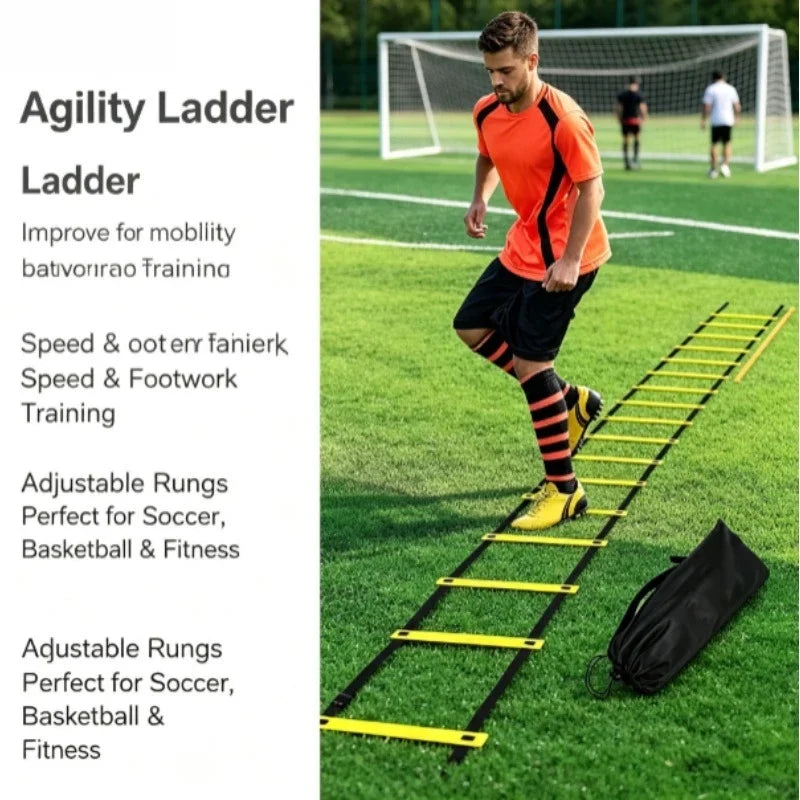 Agility Ladder,football Training Ladder,speed Training Ladder,soccer Training Equipment,nylon Agility Ladder,fitness Ladder