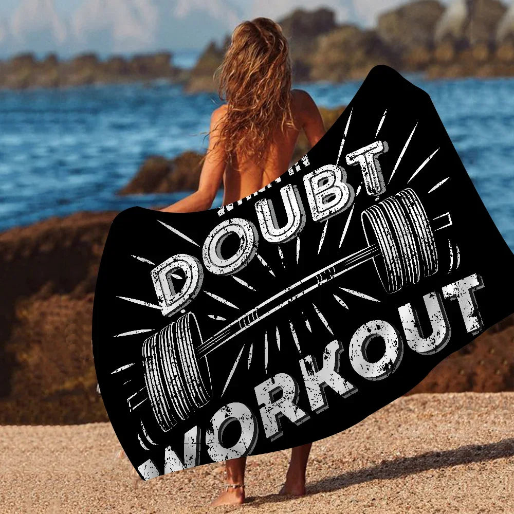 Powerhouse Gym Towel Microfiber Beach Towel Absorbent Quick dry Soft Yoga Swimming Resort Mountain Climbing Towel