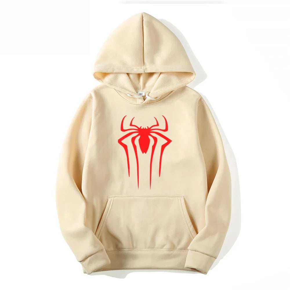 Latest Fashion Men's and Women's Hoodies, Casual Hoodies, Unisex, Trendy Printed Spider Pattern Hoodies