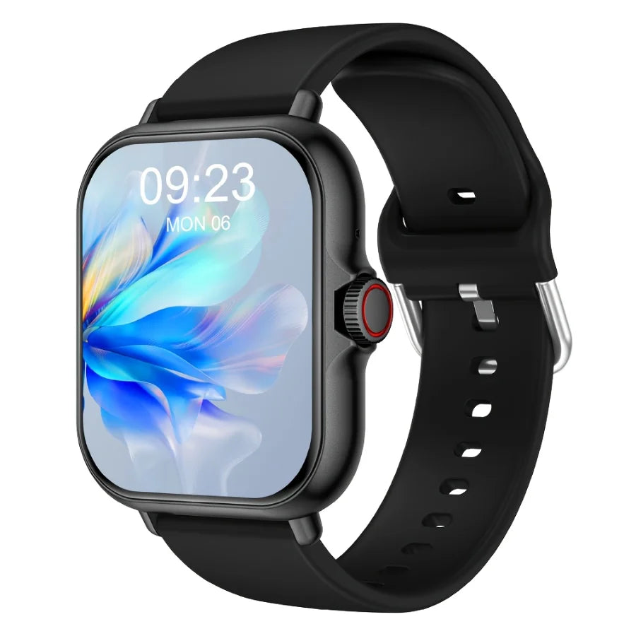 Multifunctional Full Touch Screen Sports Smart Watch,Answer Make Call, Fitness Tracker, Voice Assistant, Alarm Clock, Music Control, Information Alerts, Pedometer, Suitable for Android & IPhone, Unisex, Ideal As A Gift
