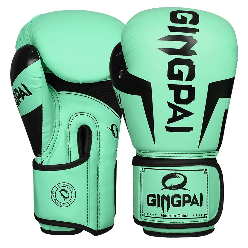 6/8/10/12/14Oz Kids Adult Boxing Gloves Breathable Professional Sanda Muay Thai Fighting Gloves PU Workout Gloves
