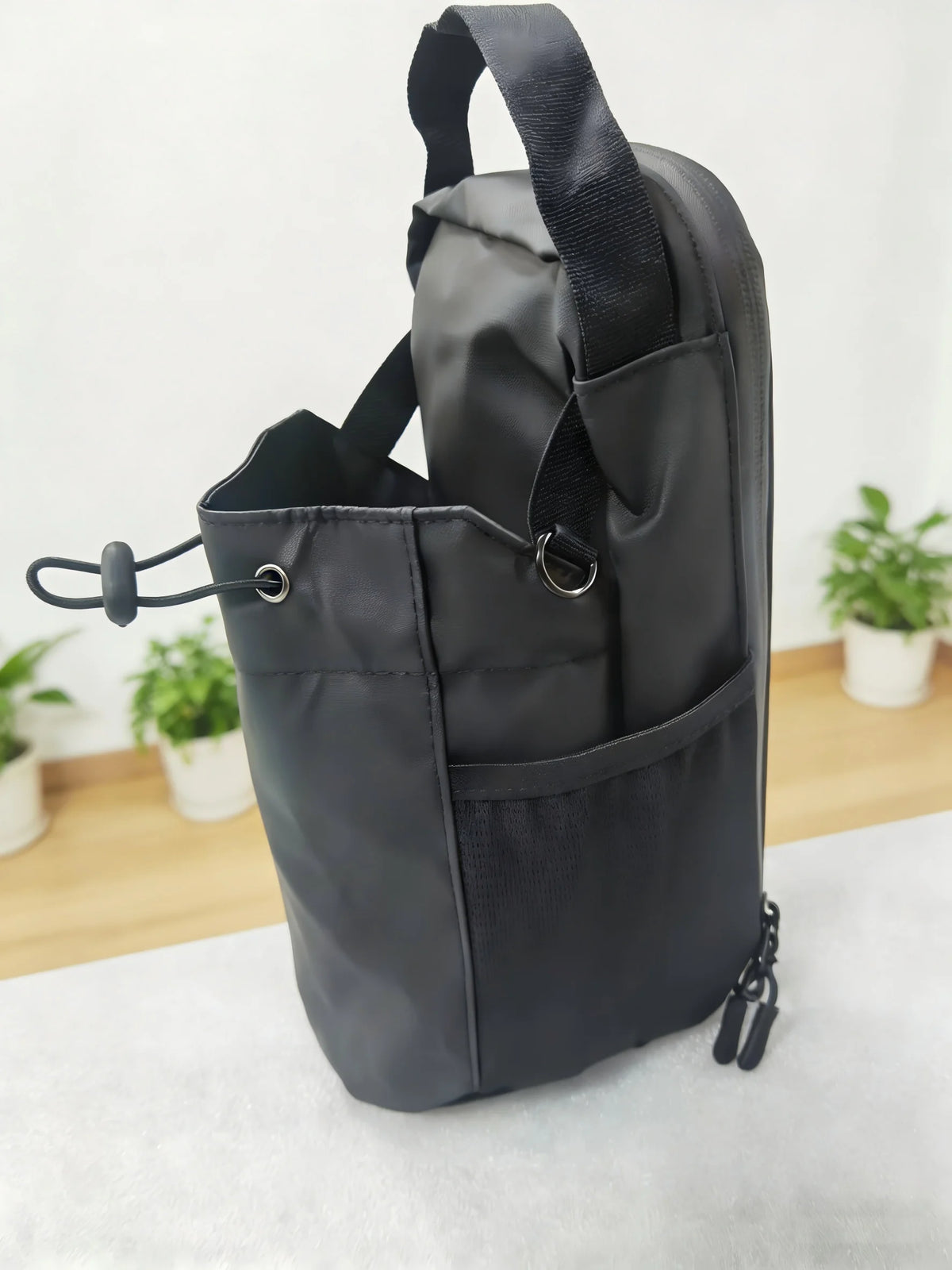 Magnetic Gym Bag Large Capacity Magnetic Carrier Bag With Phone Pocket Portable Gym Water Bottle Pouch Gym Accessories Organizer
