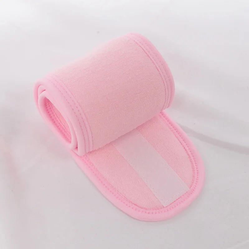 Women Soft Toweling Hair Accessories Girls Yoga Headbands for Face Washing Bath Makeup Hair Band Adjustable SPA Facial Headband