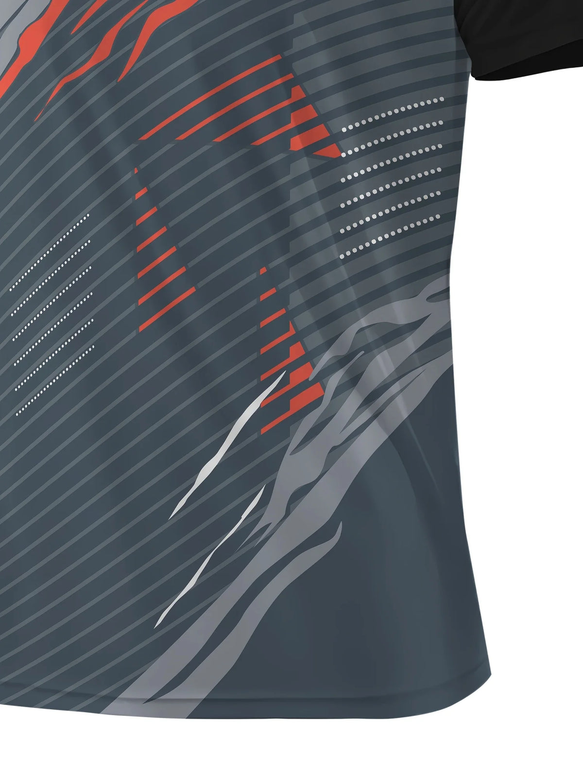 Men High Elastic Quick Dry Sports Compression Shirt Red Flame Stripe Print Short Sleeve Gym Running Training Top