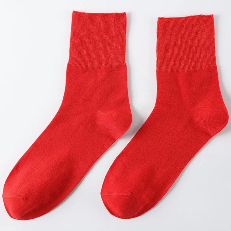 5 Paris Diabetic Socks Women Prevent Varicose Veins Socks Men Diabetics Hypertensive Patients Cotton Material Extra Size48,49,50