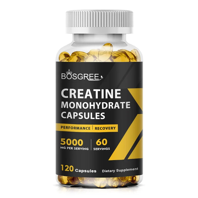 Creatine Monohydrate Capsules | Creatine Pills, Supports Workout Recovery, Lean Muscle Gain, Performance,Creatine Supplements