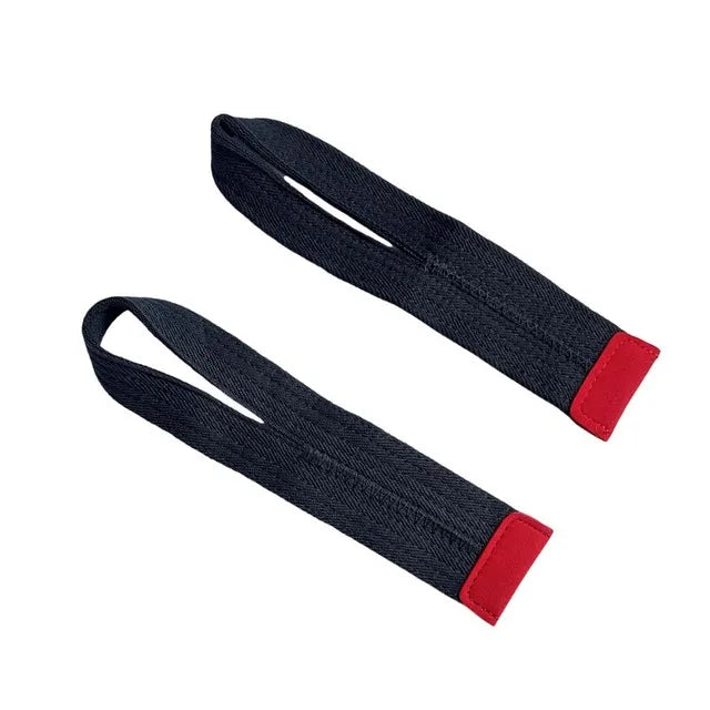 1Pair Gym Lifting Straps Weight Lifting Wrist Weight Belt Body Building Gloves for Women Men Fitness Crossfit Barbells Power
