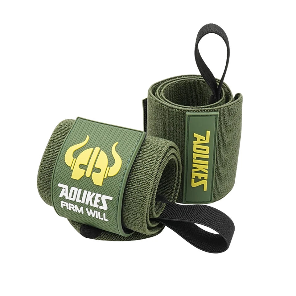 AOLIKES 1 Pair Wrist Support Fitness Wristbands For Protect Wrist During GYM Workouts Ideal for Intense Bench Press Deadlift