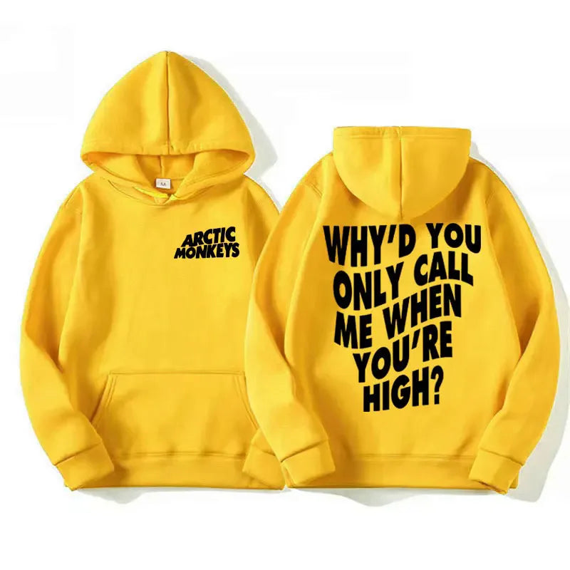 Arctic Monkeys Hip-hop Singer New Hoodies Singer Graphic Printing Sweatshirts for Fans Long Sleeve Men Women Clothing Hoodies