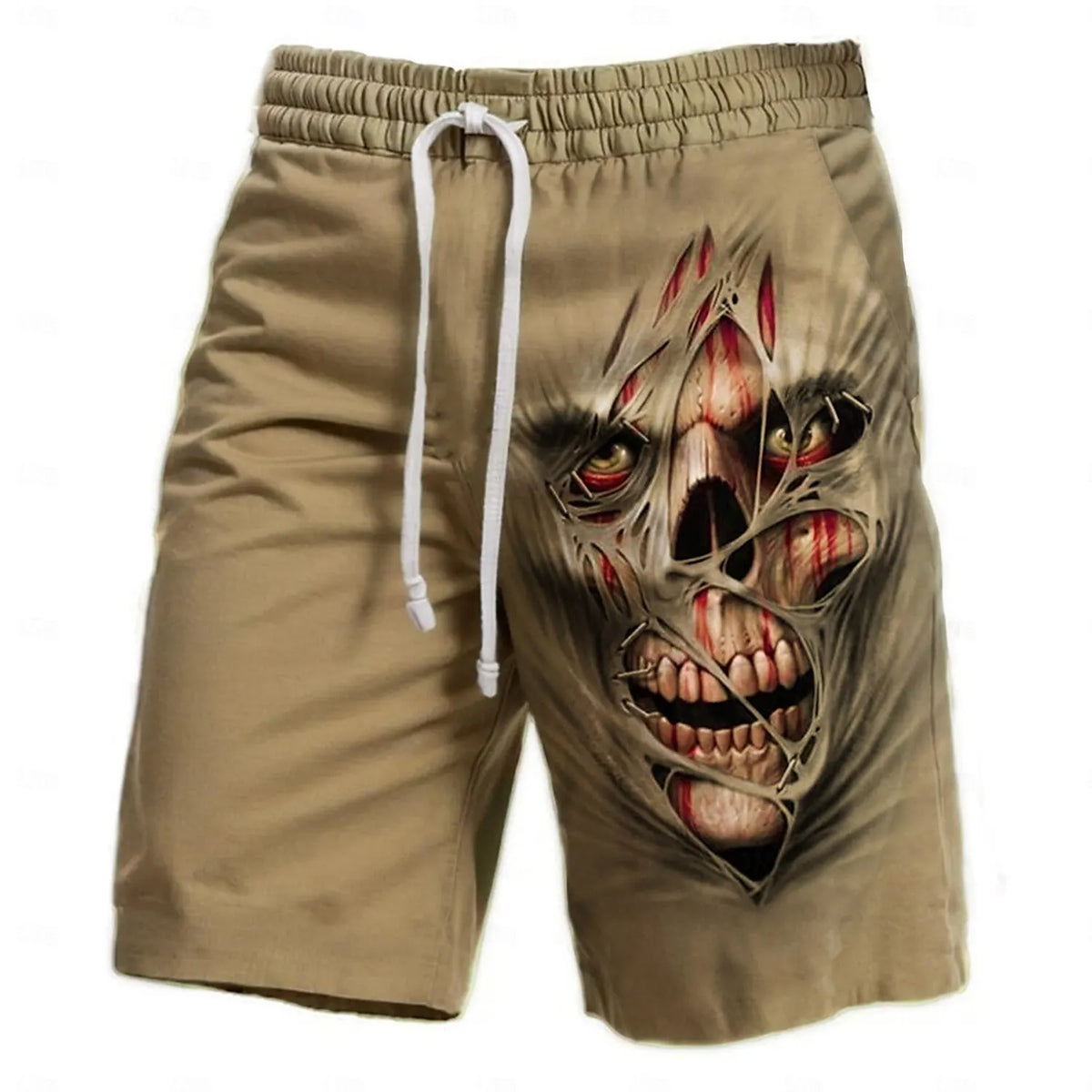 Men's Swim Trunks 3 Camouflage Skull Print Beach Shorts Quick Dry Outdoor Leisure Sports Shorts Swimwear Fashion Men's Shorts