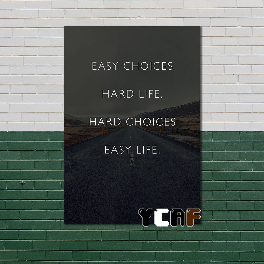 Motivational Quotes Black Minimalist Poster Canvas Aesthetic Decor for Office Quote Wall Art Decoration Gym Inspirational Poster