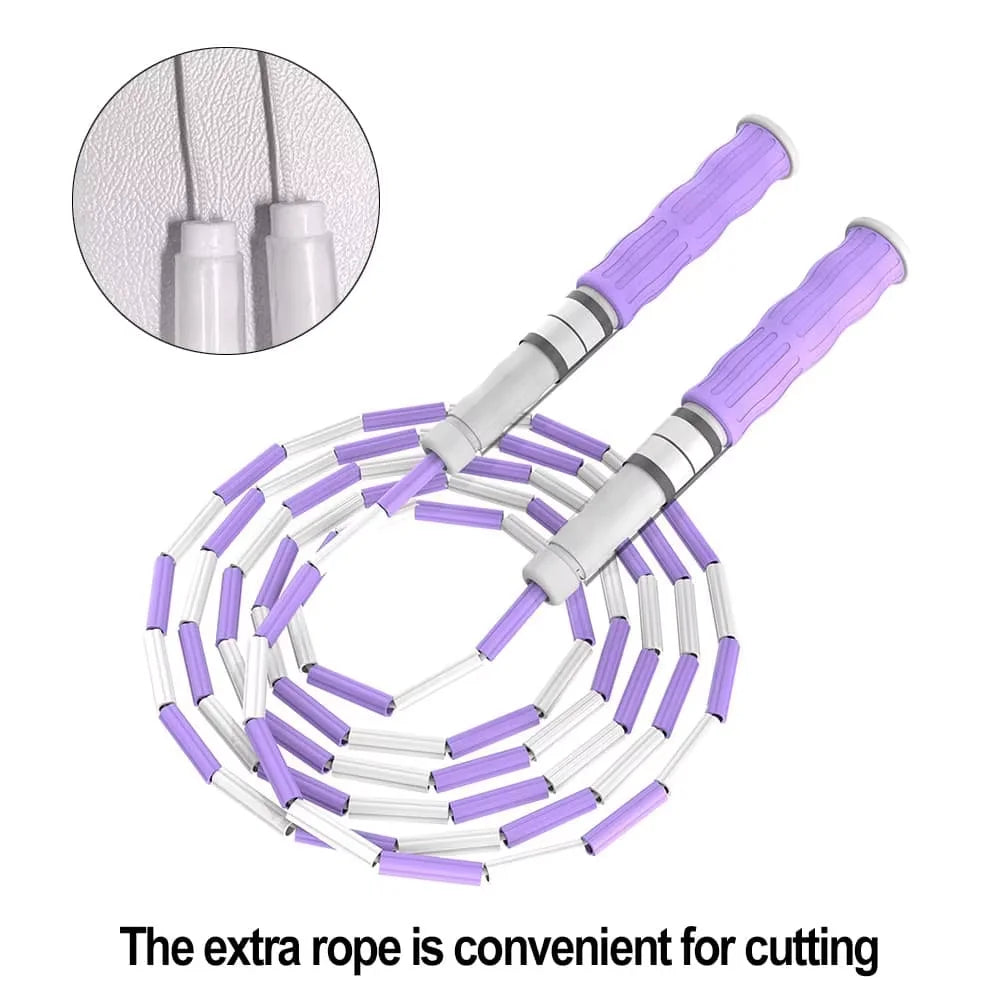 Bamboo Joint Soft Bead Skipping Rope Anti-Skid Segmented Fitness Jump Rope Professional Anti Slip Sports Rope Children