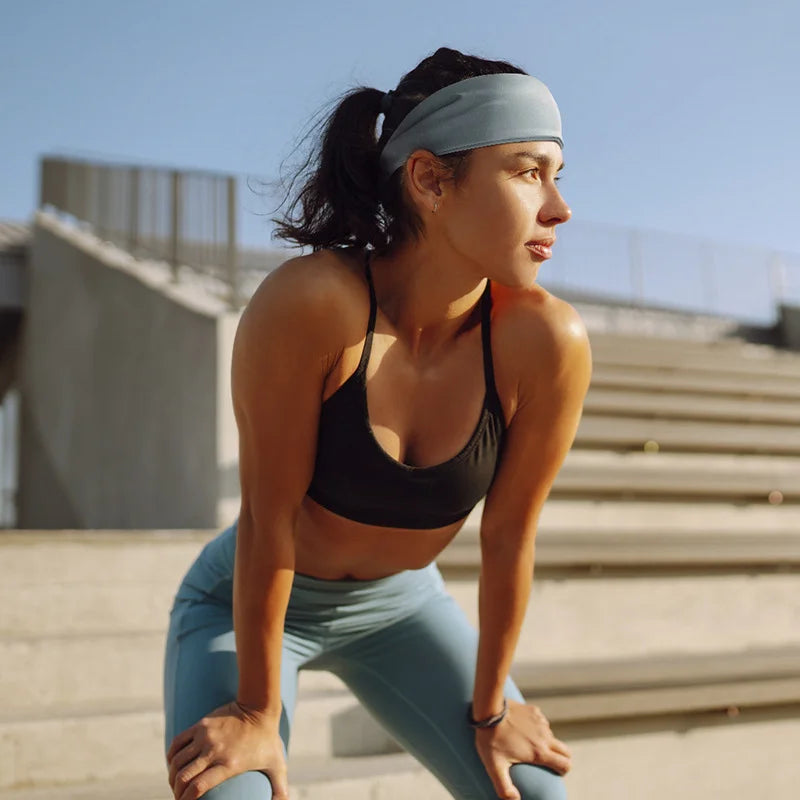 Women Sports Headbands Quick Dry 1PC Non-Slip Moisture Wicking Workout Sweatband Fitness Running Headban Cycling Yoga Hairband