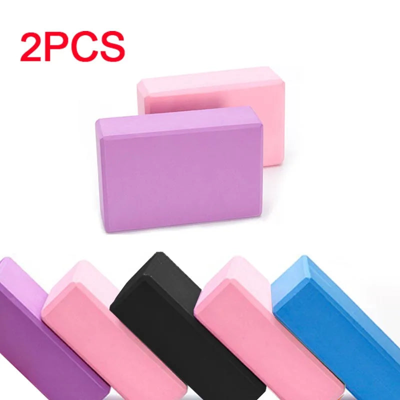 New 2PCS Yoga Building Blocks Cubes Pilates Bricks Reinforcement Mats Exercise Home Sports Supplies Exercise Eva YJZ01