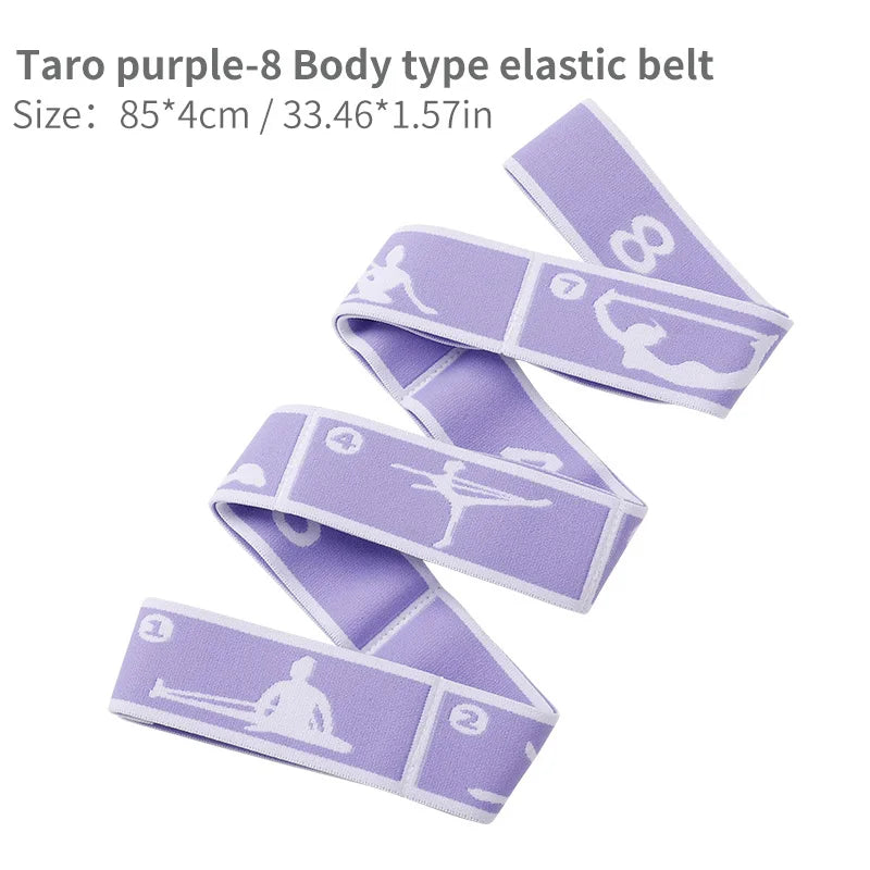 8/9 Loops Children Upgrade Pattern Guide Digital Resistance Elastic Band for Dance, Gymnastics, Ballet rubber band for training