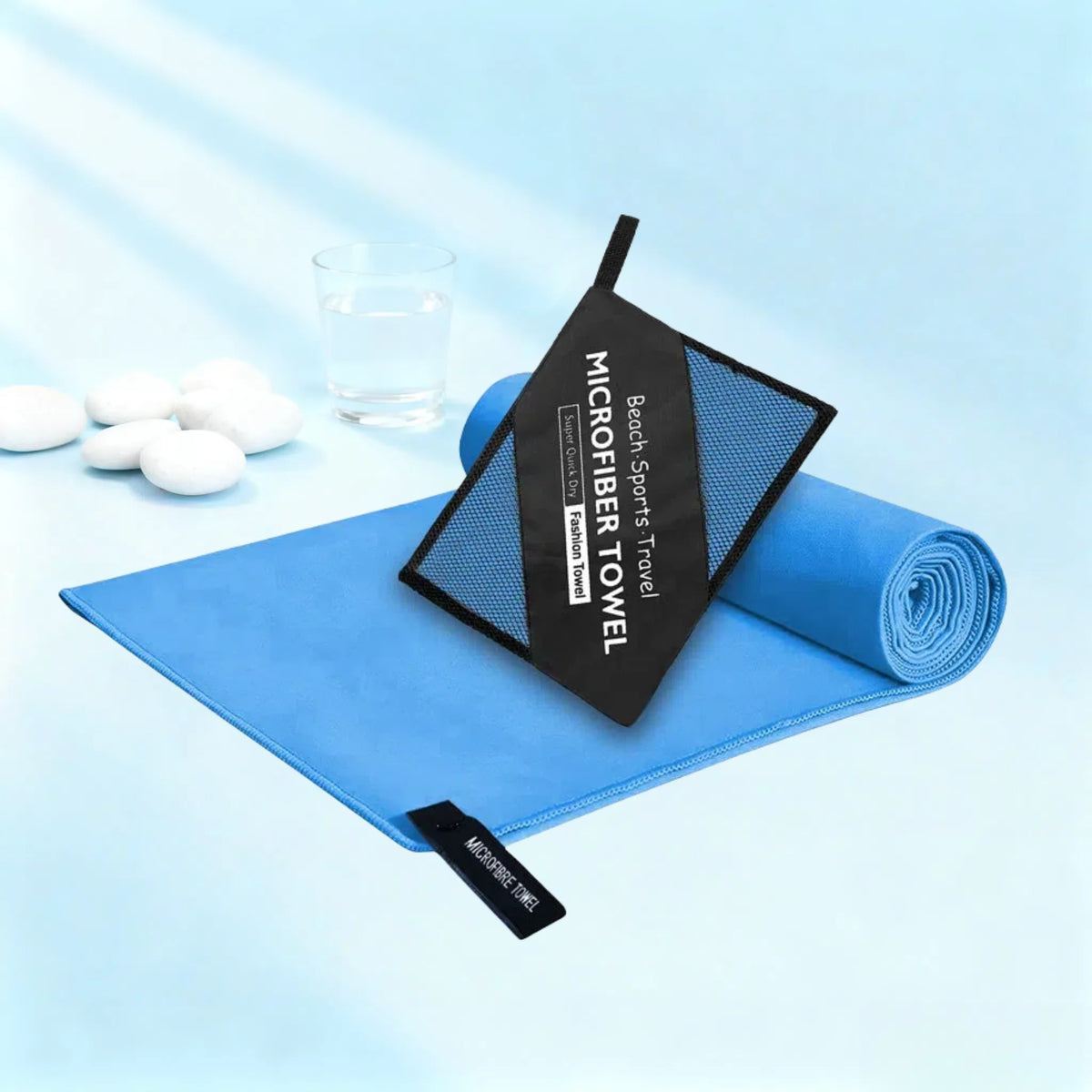 Microfiber Quick-Dry Lightweight Sandproof Towel Portable Compact for Swim Yoga Gym Beach Travel Sports Supplies